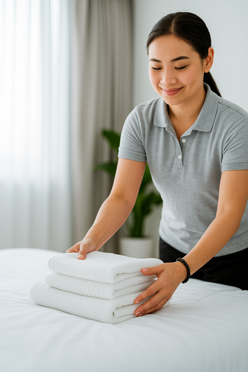 Professional caregiver providing light housekeeping services in DuPage County home